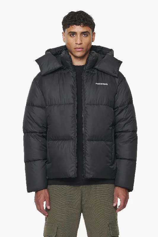 Men's ultra-comfortable jacket-Margo Puffer Jacket Black