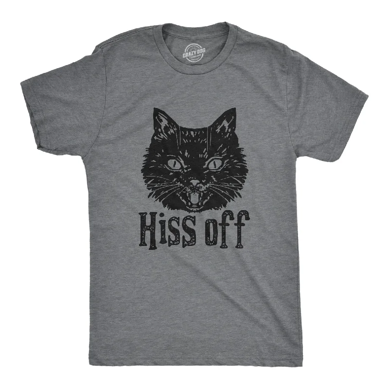 Men's weather-resistant casual t-shirt-Hiss Off Men's T Shirt