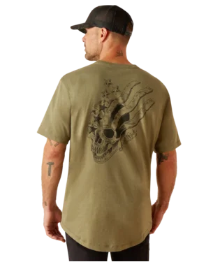 Men's comfortable fit t-shirt-Men's Ariat Rebar Workman American Scream T-Shirt #10050812