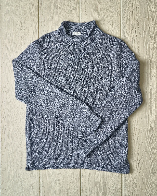 Men's UV protection sweater-Fisherman's Sweater in Denim Mix