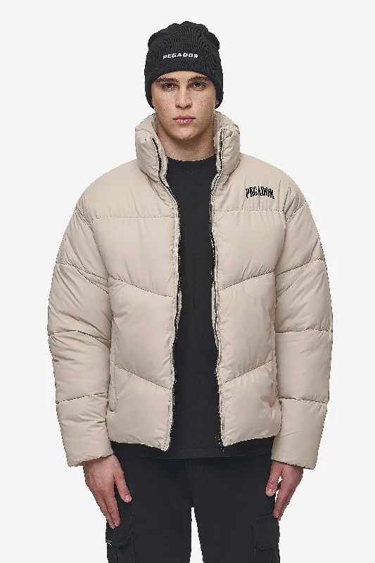 Men's cooling jacket-Spiller Puffer Jacket Beige