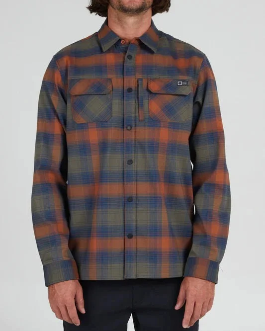 Men's performance travel shirt-Fathom L/S Tech Flannel (Past Season)