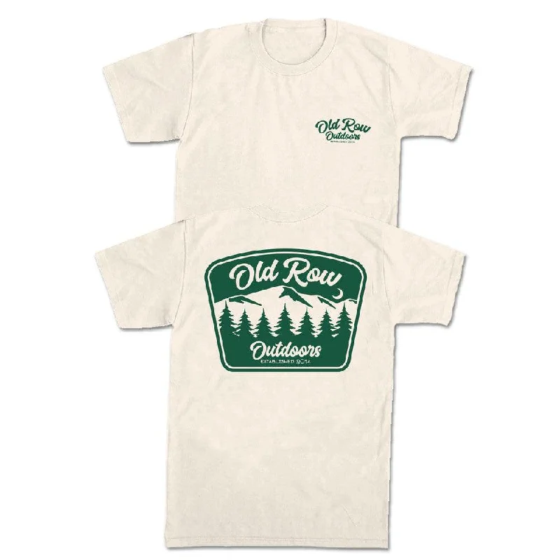 Men's organic jersey t-shirt-Old Row Outdoors Park Sign Tee