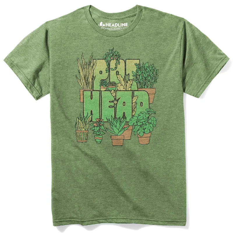 Men's weather-resistant casual t-shirt-Pot Head T-Shirt