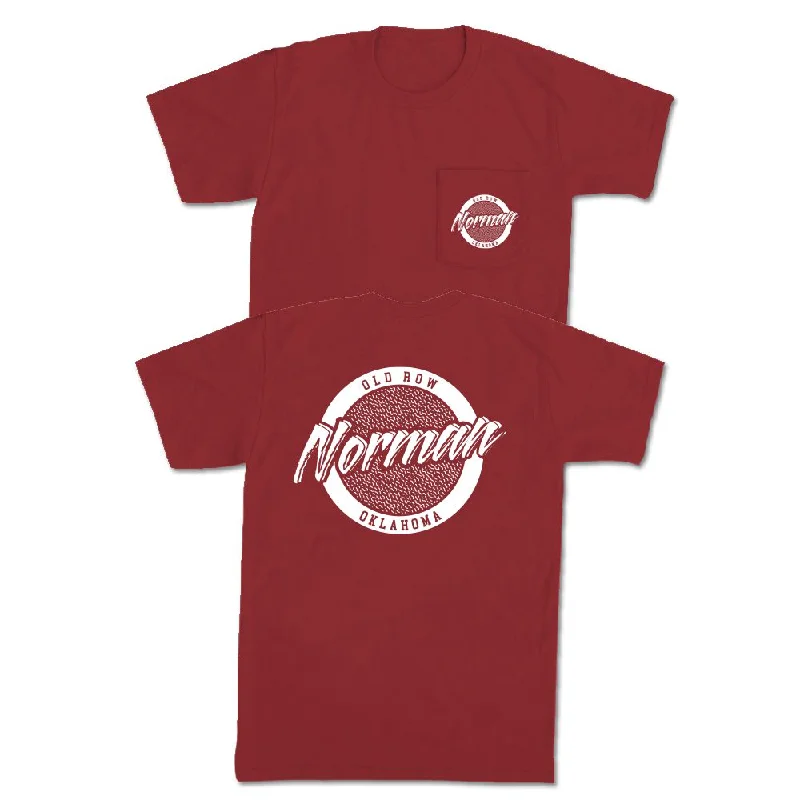 Men's all-season t-shirt-Norman, Oklahoma Circle Logo Pocket Tee