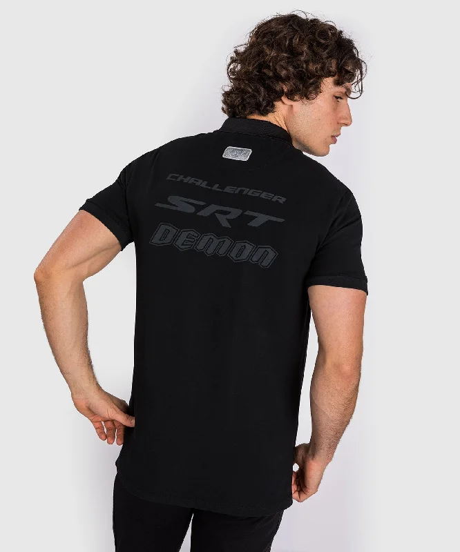 Men's sustainable office wear polo shirt-Venum x Dodge Demon 170  Men’s Polo Shirt - Black