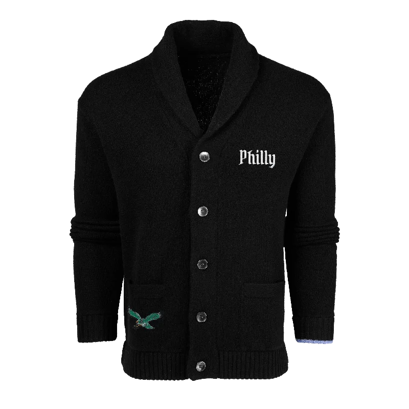 Men's designer sweater-Philadelphia Eagles Ottawa Shawl Cardigan