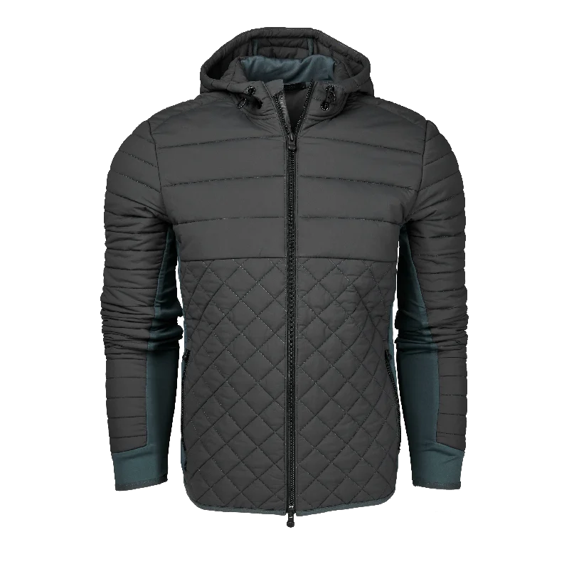 Men's organic jacket-Hooded Yukon Ultralight Hybrid Jacket