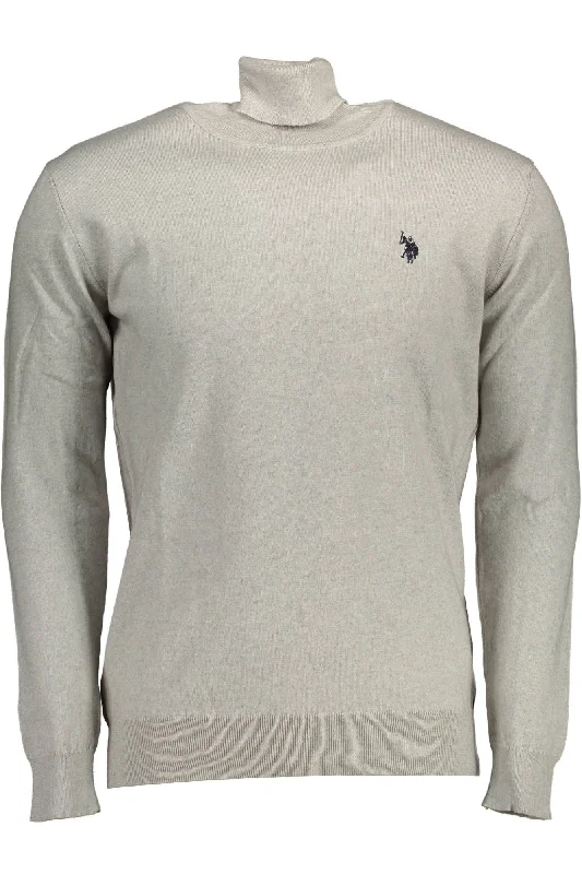 Men's budget sweater-U.S. POLO ASSN. Elegant  Turtleneck Cashmere Blend Men's Sweater