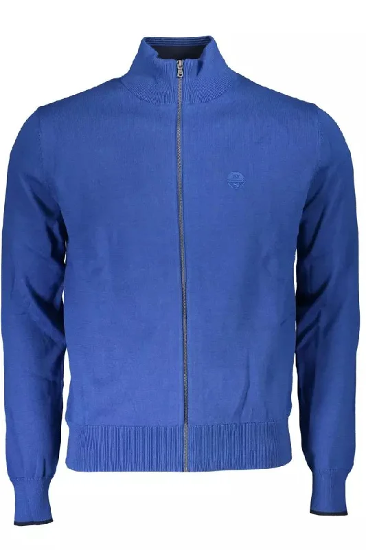 Men's insulated sweater-North Sails High Collar Cardigan with Embroide Men's Logo