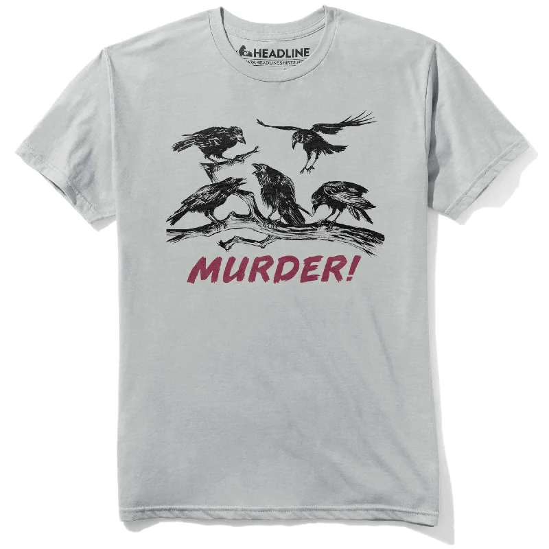 Men's durable wear t-shirt-Murder of Crows T-Shirt