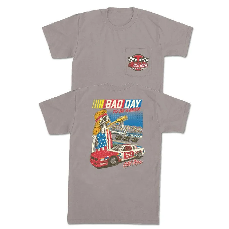 Men's sporty fit t-shirt-DEGA Bad Day To Be A Beer Pocket Tee