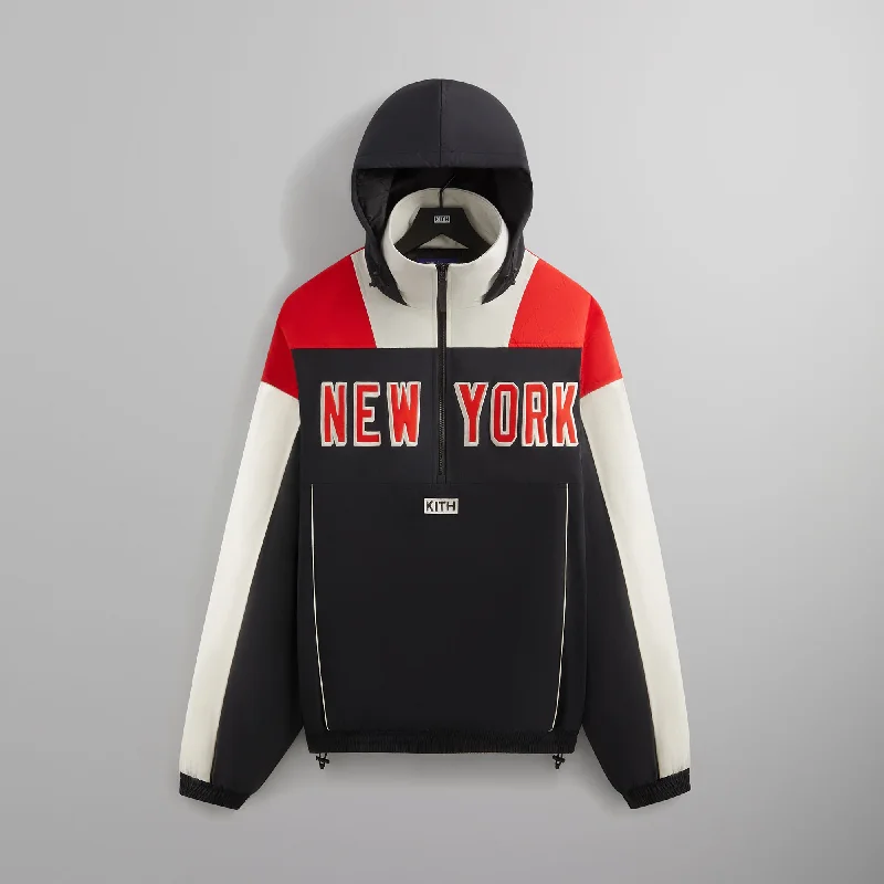 Men's antibacterial jacket-Kith for the New York Rangers Quarter Zip Anorak - Black