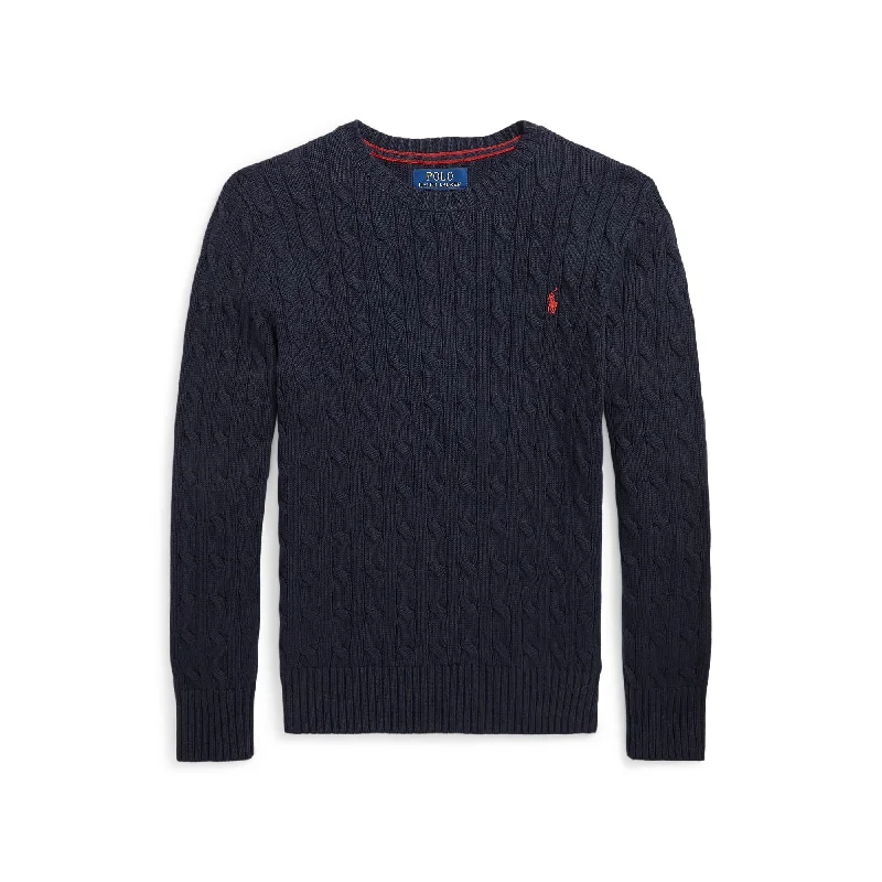 Men's recycled fabric sweater-Ralph Lauren Boys Cable Knit Sweater