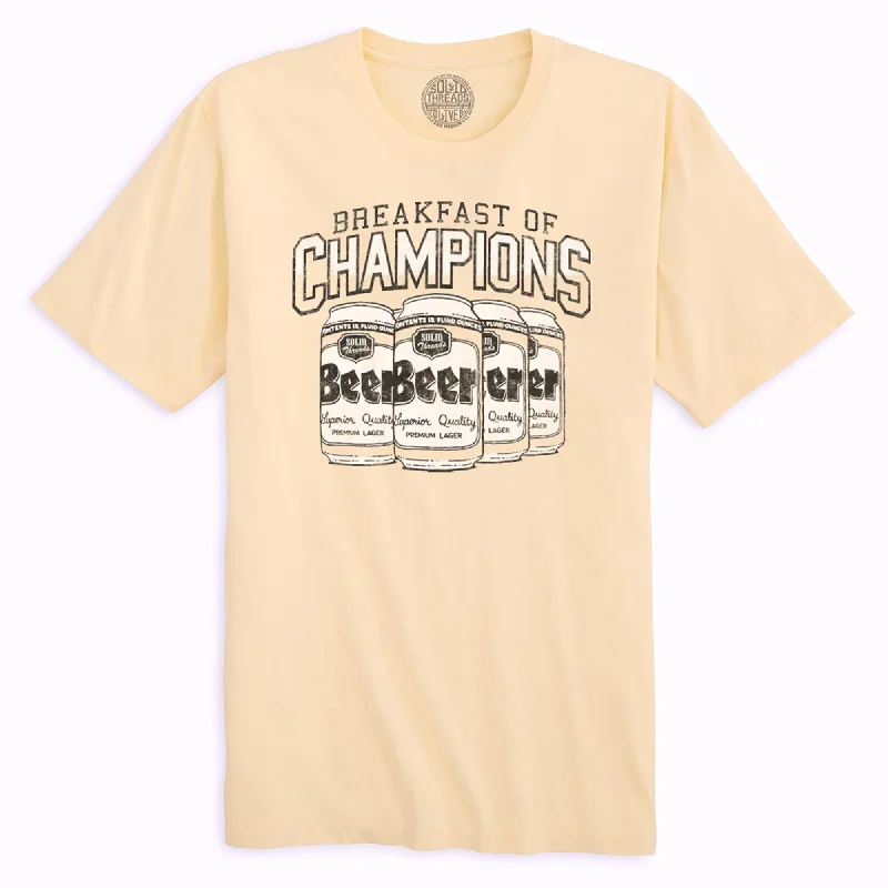 Men's sporty fit t-shirt-Breakfast Of Champions Organic Cotton T-shirt