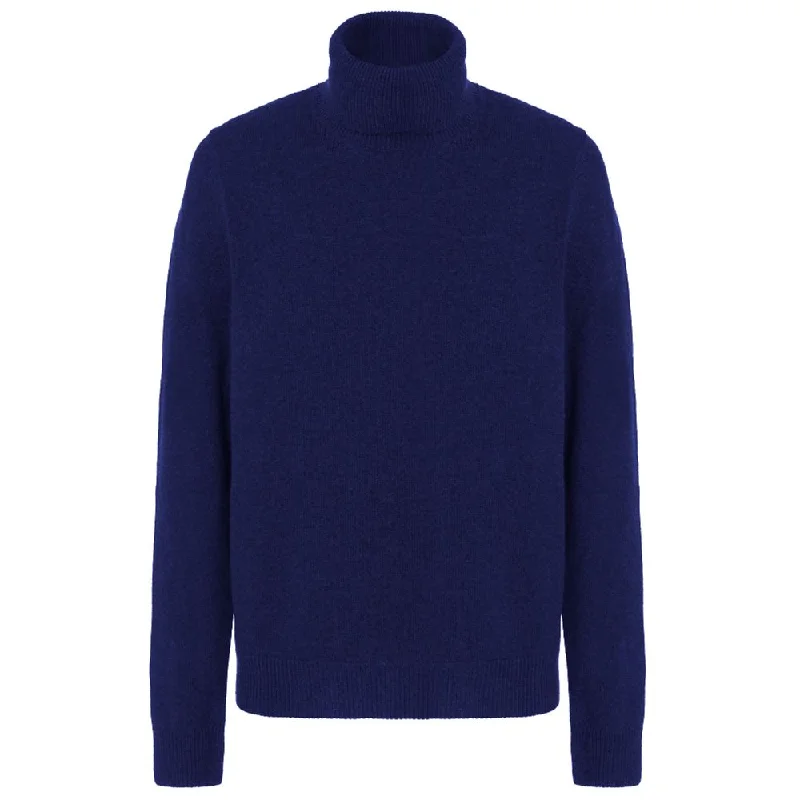 Men's cable knit sweater-Malo Wool Men's Turtleneck Men's Sweater