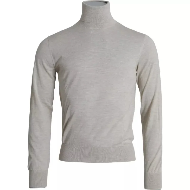 Men's v-neck sweater-Dolce & Gabbana Pullover Cashmere Turtleneck Men's Sweater (Pre-Owned)