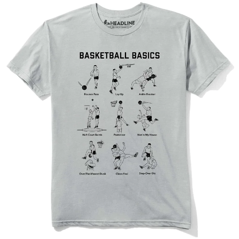 Men's performance wear t-shirt-Basketball Basics