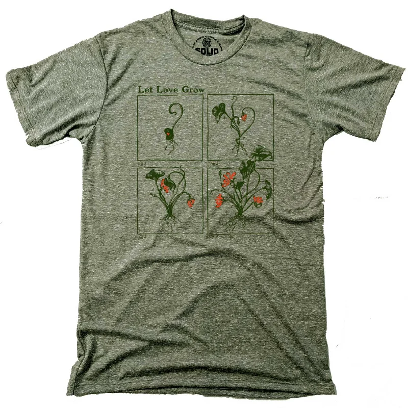 Men's summer fit t-shirt-Let Love Grow T-shirt