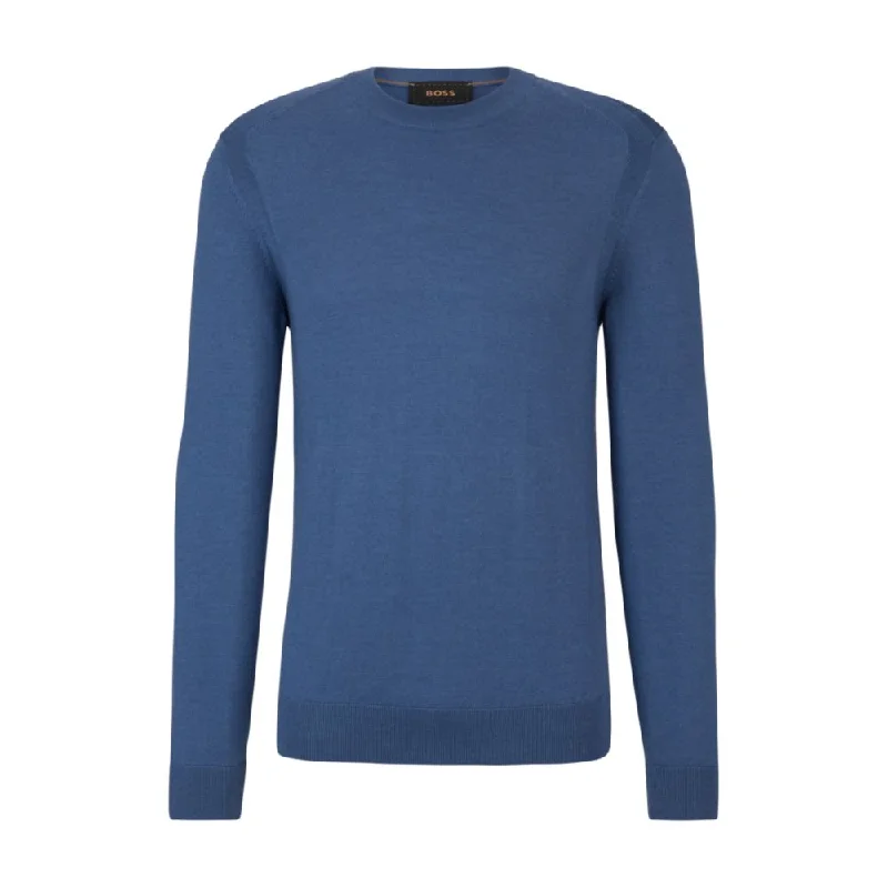 Men's casual pullover-Regular-fit sweater in wool, silk and cashmere