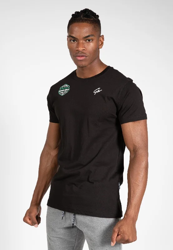 Men's sustainable cotton t-shirt-Kamaru Usman T-shirt - Black