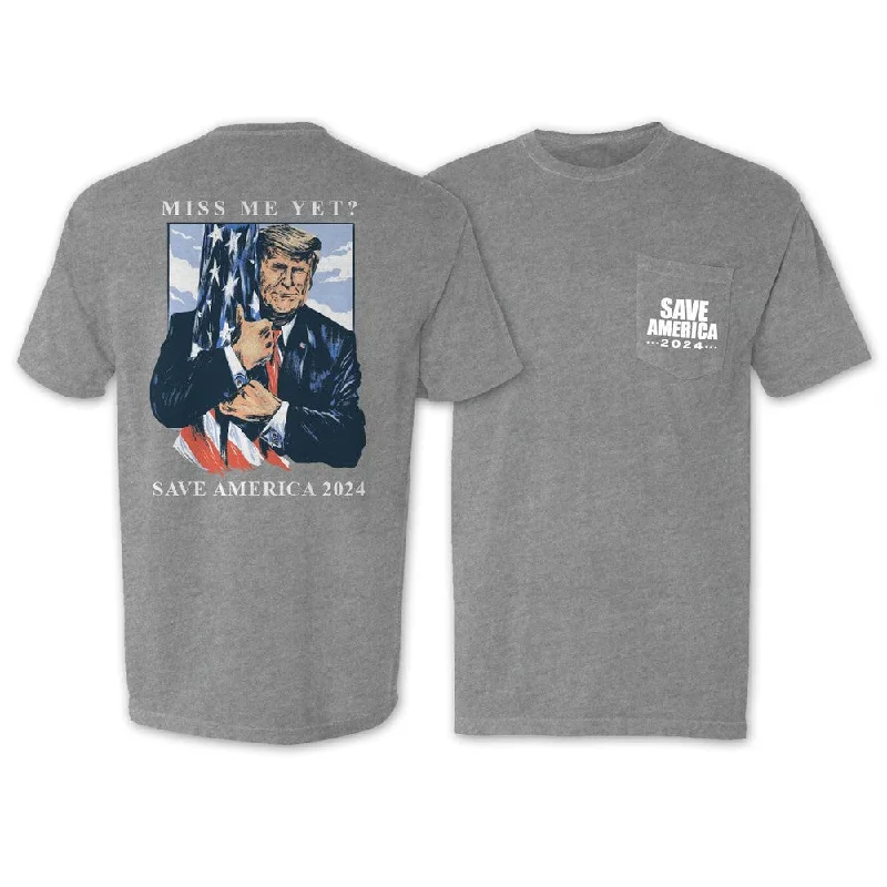 Men's versatile fit t-shirt-Save America 2024 Pocket Tee