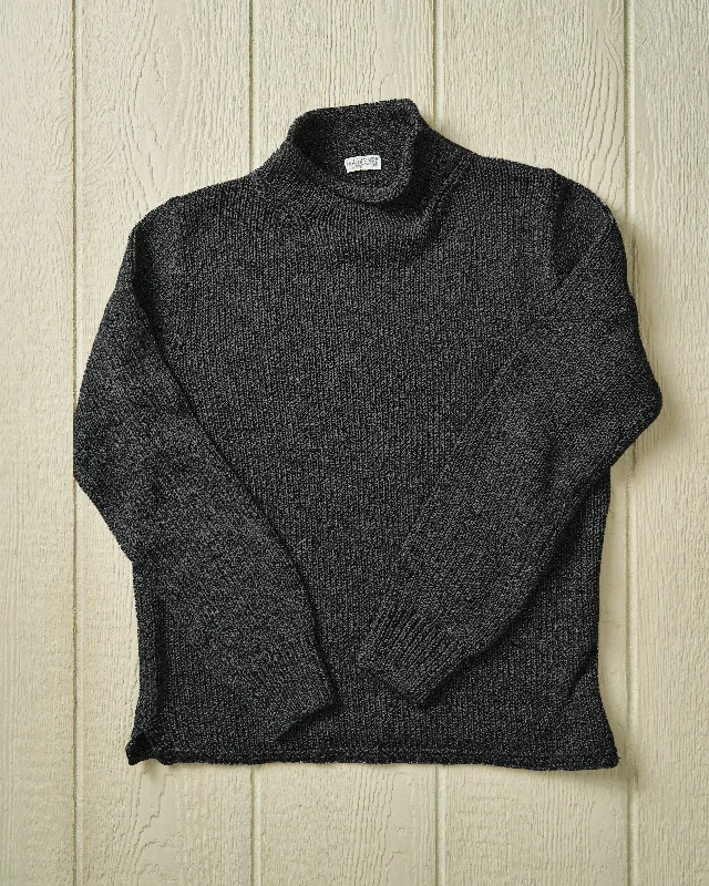 Men's durable sweater-Fisherman's Sweater in Charcoal