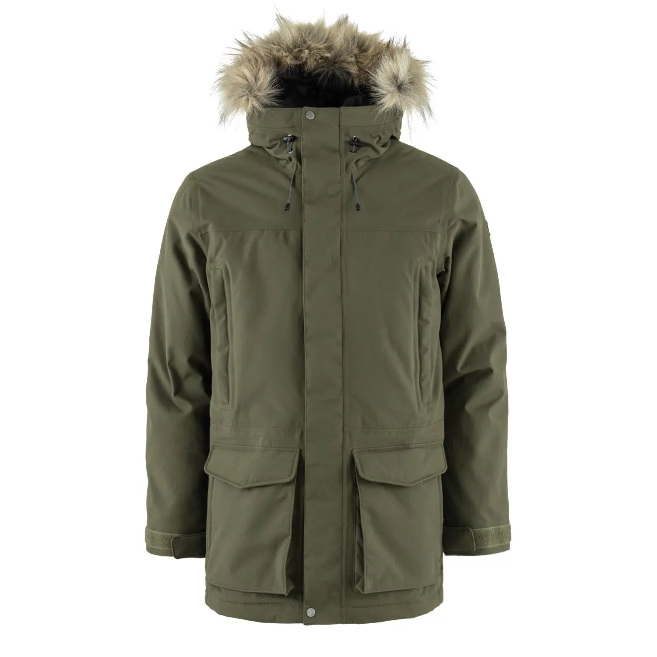 Men's comfortable jacket-Fjallraven Nuuk Lite Parka Laurel Green