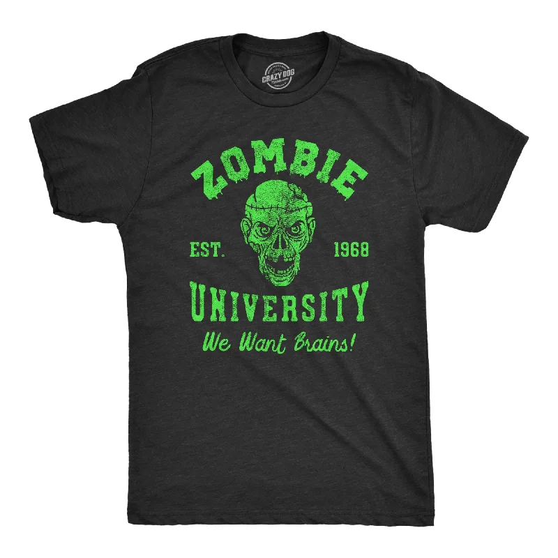 Men's all-season t-shirt-Zombie University Men's T Shirt