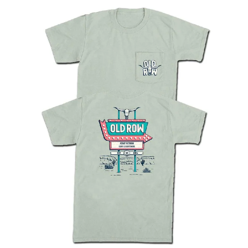 Men's eco-friendly active t-shirt-Old Row Outdoors Road Sign Pocket Tee