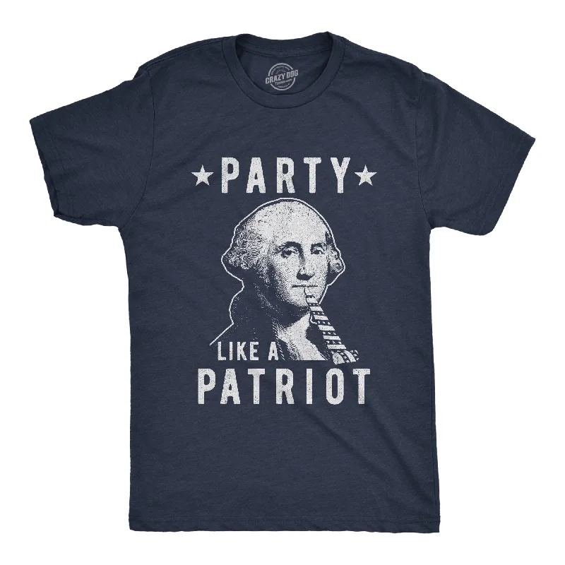 Men's ultra-lightweight t-shirt-Party Like A Patriot Men's T Shirt