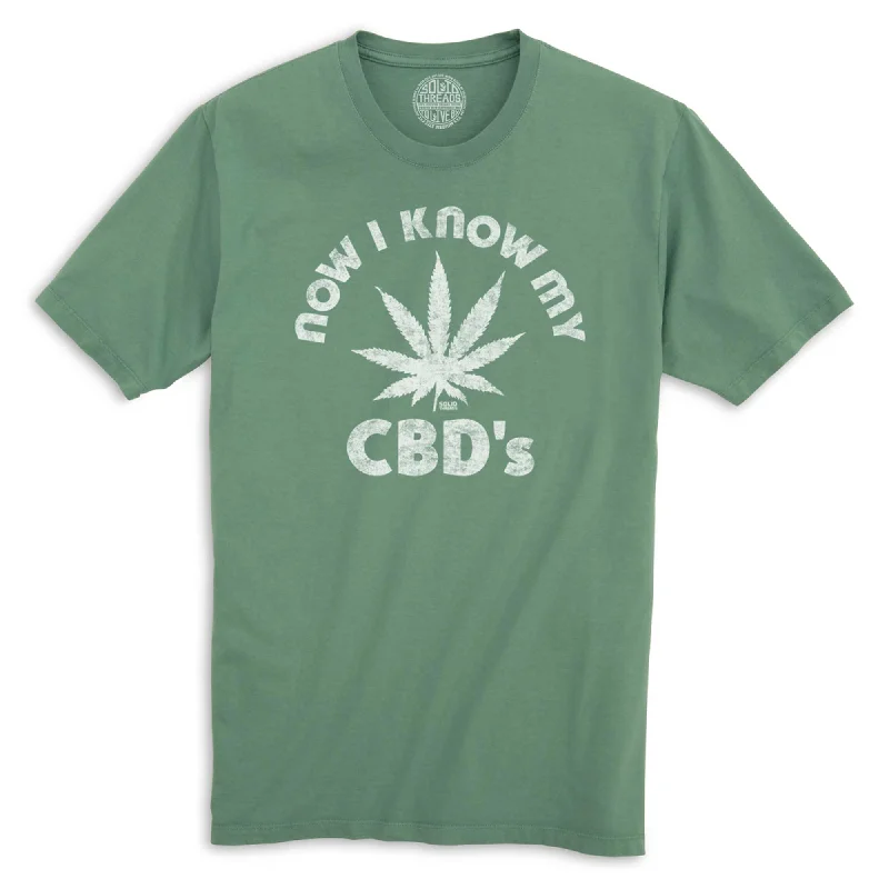 Men's premium fabric t-shirt-Now I Know My CBD's Organic Cotton T-shirt