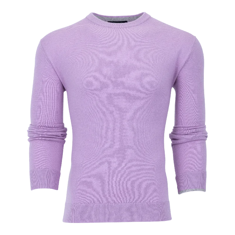 Men's trendy sweater-Tomahawk Cashmere Crewneck Sweater (Willowherb)