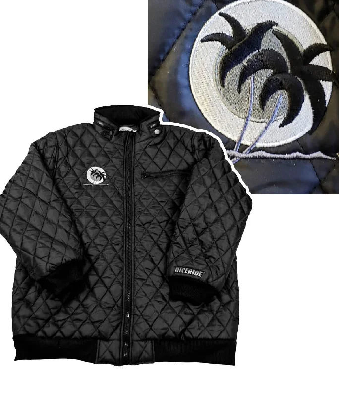 Men's eco-conscious jacket-"Black Diamond" Quilted Jacket