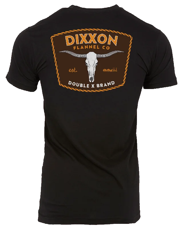 Men's workout performance t-shirt-Double X Brand T-Shirt - Black