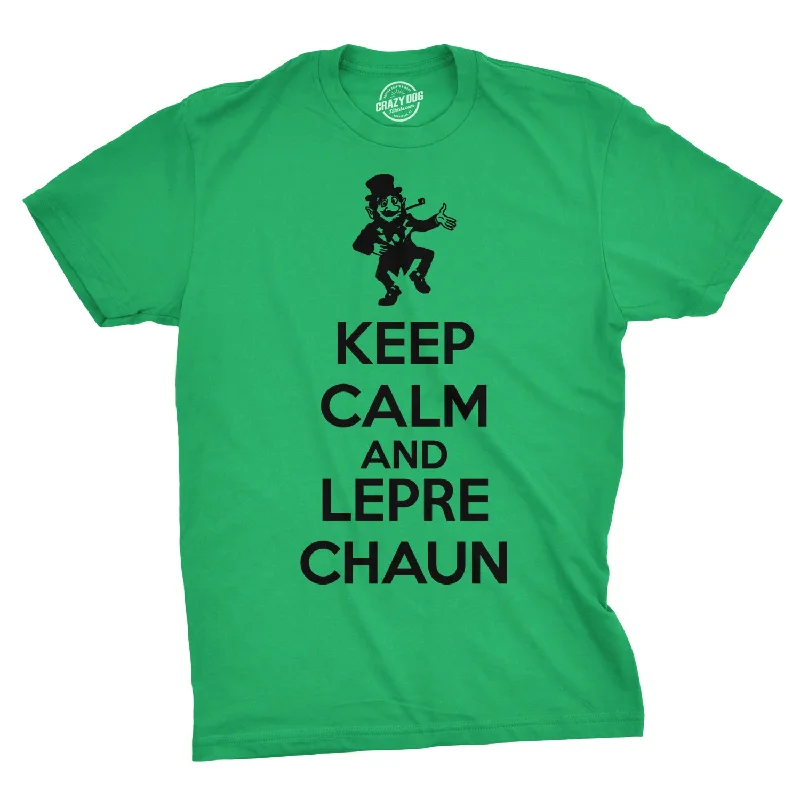 Men's lightweight performance t-shirt-Keep Calm And Leprechaun Men's T Shirt