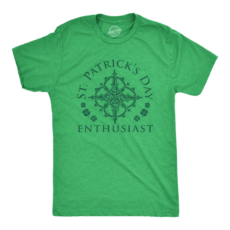 Men's lightweight performance t-shirt-St. Patrick's Day Enthusiast Men's T Shirt