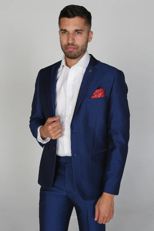 Men's ultra-light jacket-Kingsley - Men's Blue Blazer