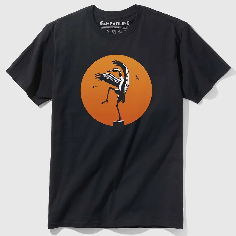 Men's fitness training t-shirt-Crane Kick T-Shirt