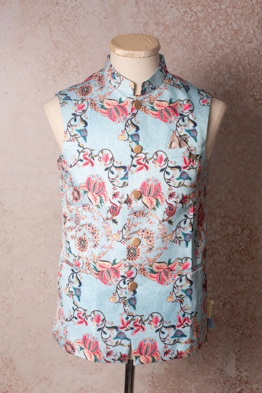 Floral print waistcoat N9_2005