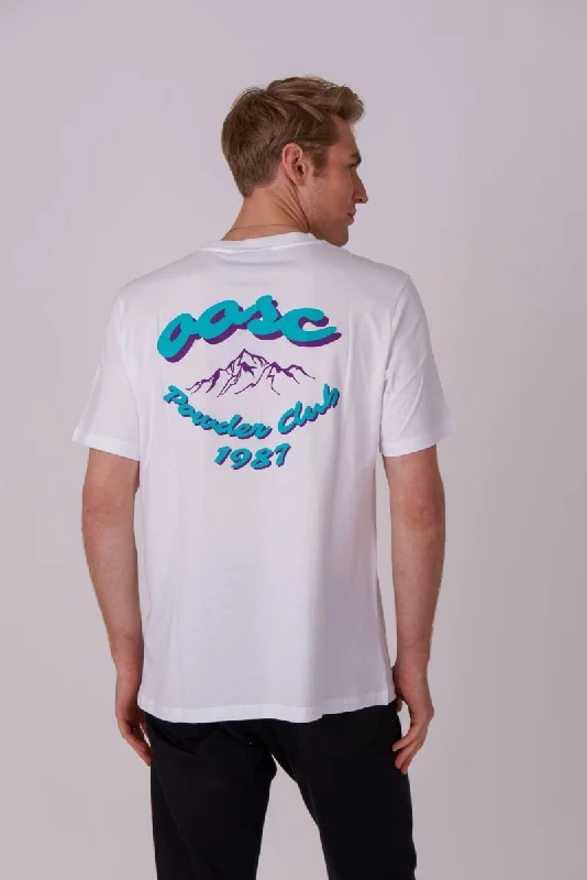 Men's versatile fit t-shirt-Powder Club T-Shirt - White