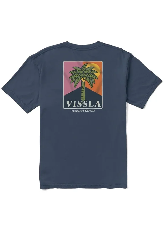 Men's weather-resistant casual t-shirt-Vissla Men's T-Shirts Short Sleeve Pocket