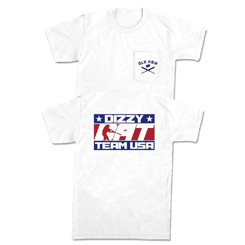 Men's ultra-lightweight t-shirt-Dizzy Bat Team USA Pocket Tee