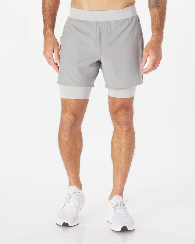 Men's breathable travel shorts-Forum Short Medium Gray Heather