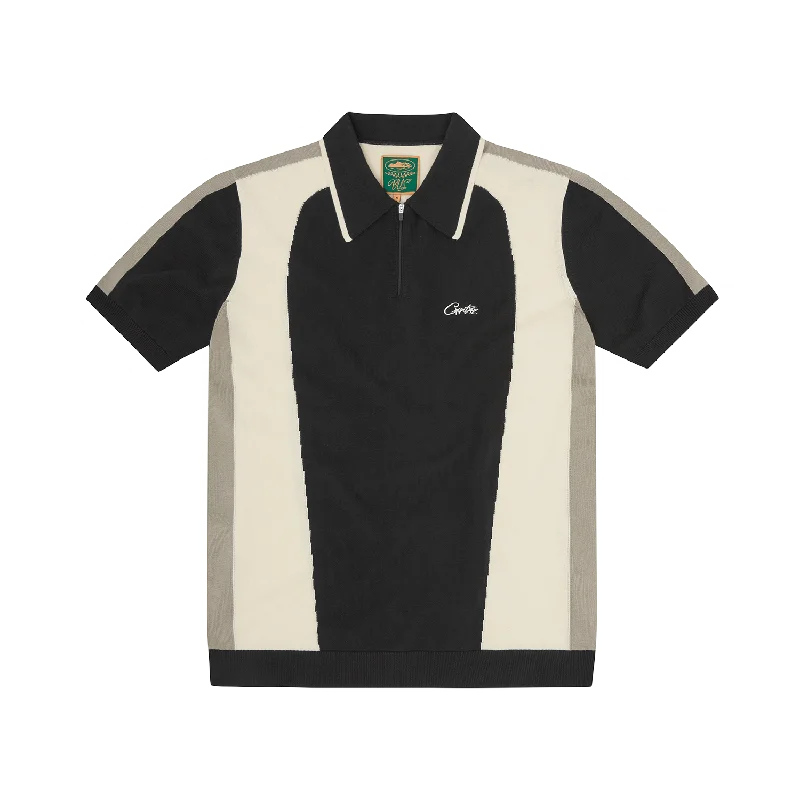 Men's adventure-ready travel polo shirt-SOPRANO KNIT POLO [BLACK]