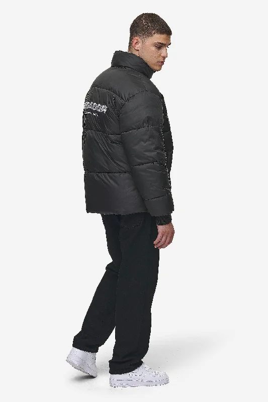 Men's eco-conscious jacket-Picard Puffer Jacket Black