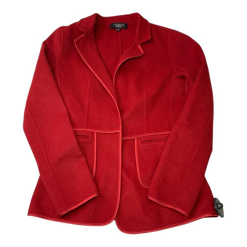 Men's tech-fabric jacket-Jacket Other By Talbots In Red, Size: 2