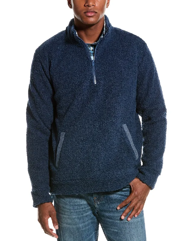 Men's no-iron sweatshirt-WEATHERPROOF VINTAGE 1/4-Zip Teddy Sherpa Pullover