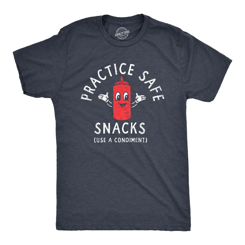 Men's sporty fit t-shirt-Practice Safe Snacks Men's T Shirt