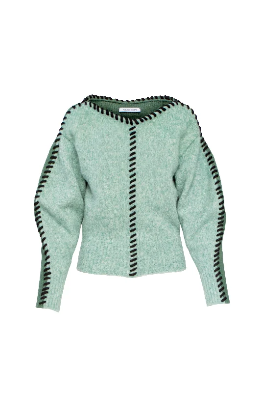 Men's performance knit-Jade Whip Stitch Wool Sweater